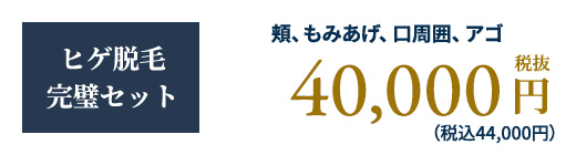 ヒゲ脱毛完璧セット
